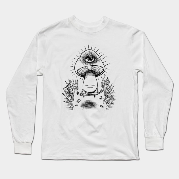 Tranquil Long Sleeve T-Shirt by RelwotWerdna